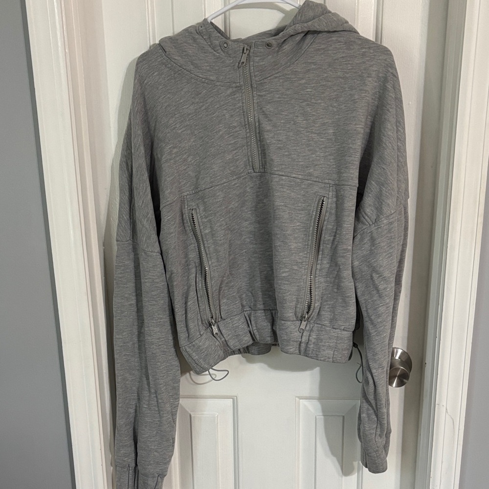 POPFLEX Gray Hoodie Sweatshirt